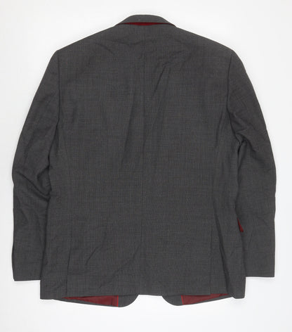 Next Men's Grey Blazer Size 42R Regular Fit