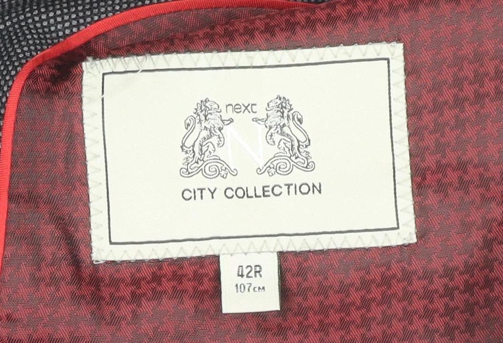 Next Men's Grey Blazer Size 42R Regular Fit