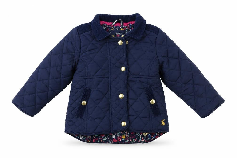 Joules Unisex Toddler Quilted Jacket 12 Months Blue
