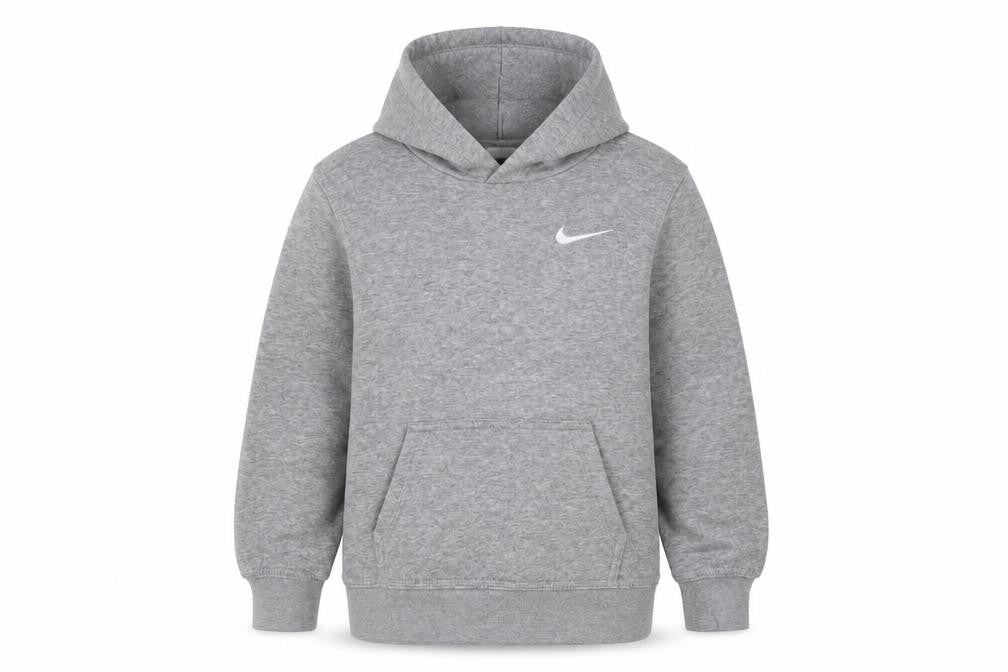 Nike Boys Grey Pullover Hoodie, Size 5 Years