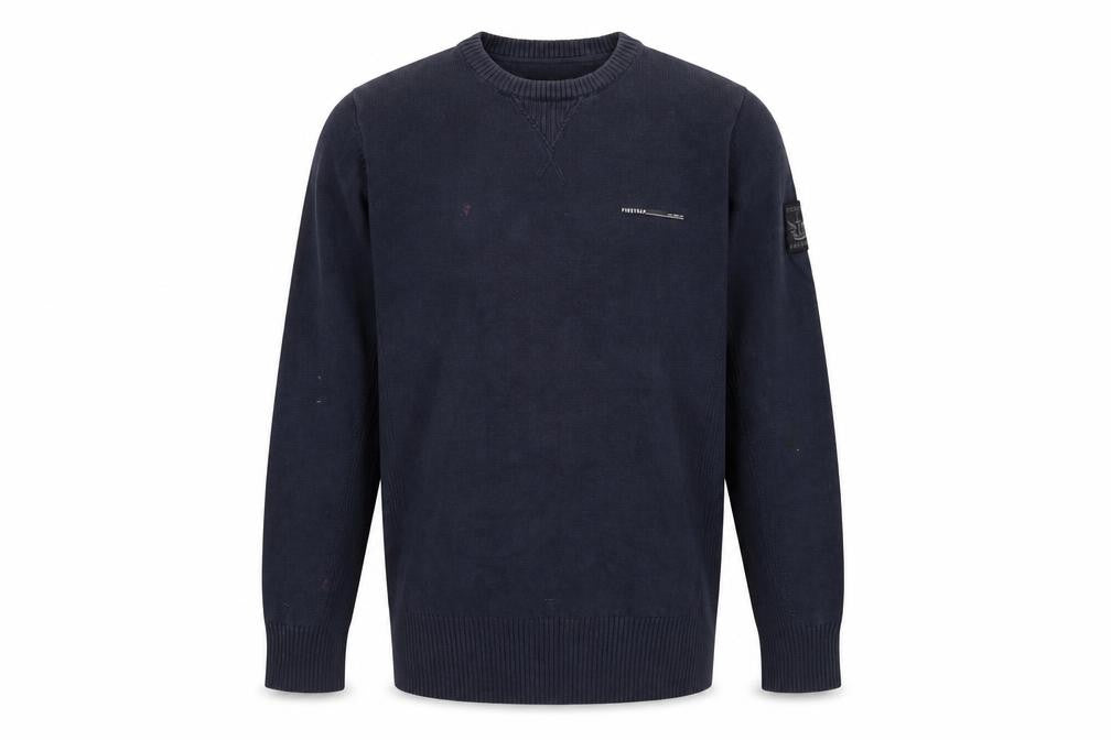 Firetrap Men's Blue Cotton Pullover in Size L