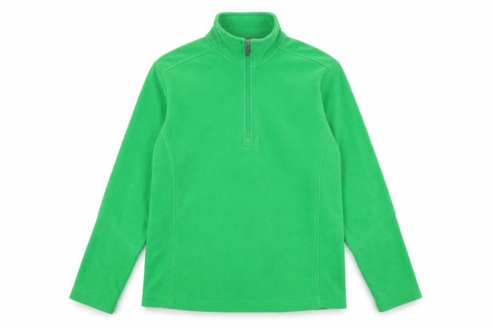 Lands' End Men's Green 1/2 Zip Sweatshirt M Fleece