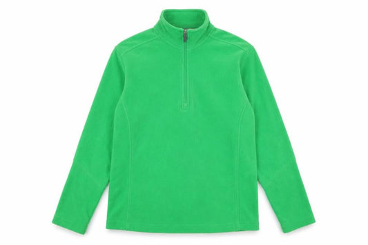 Lands' End Men's Green 1/2 Zip Sweatshirt M Fleece