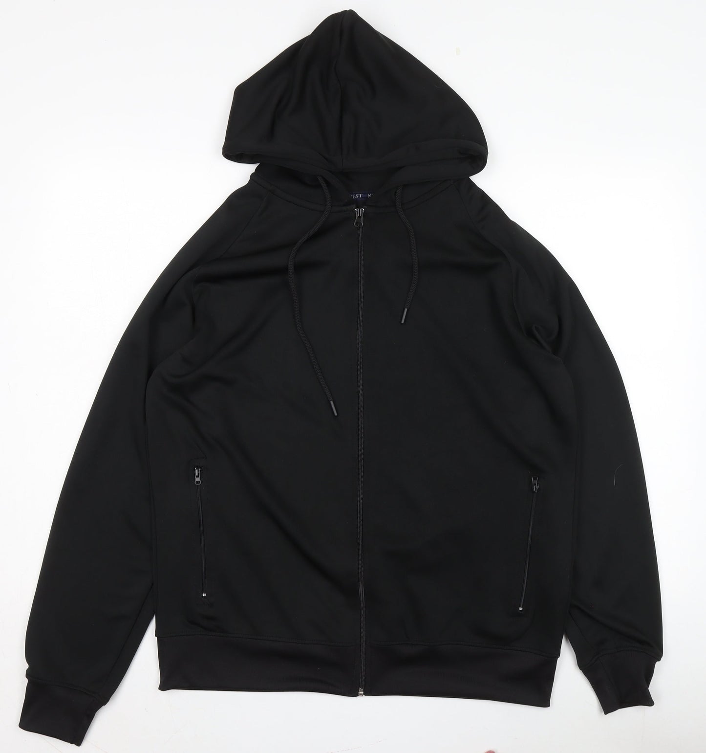 Northwest Men's Black Hooded Zip Jacket - XS