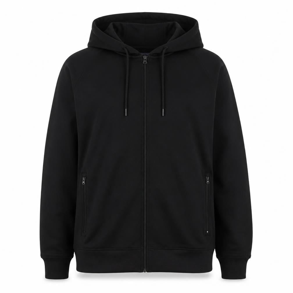 Northwest Men's Black Hooded Zip Jacket - XS