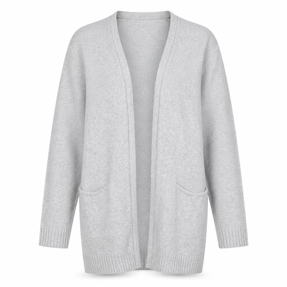 VILA Women's Grey Cardigan, Size S, Long Sleeve