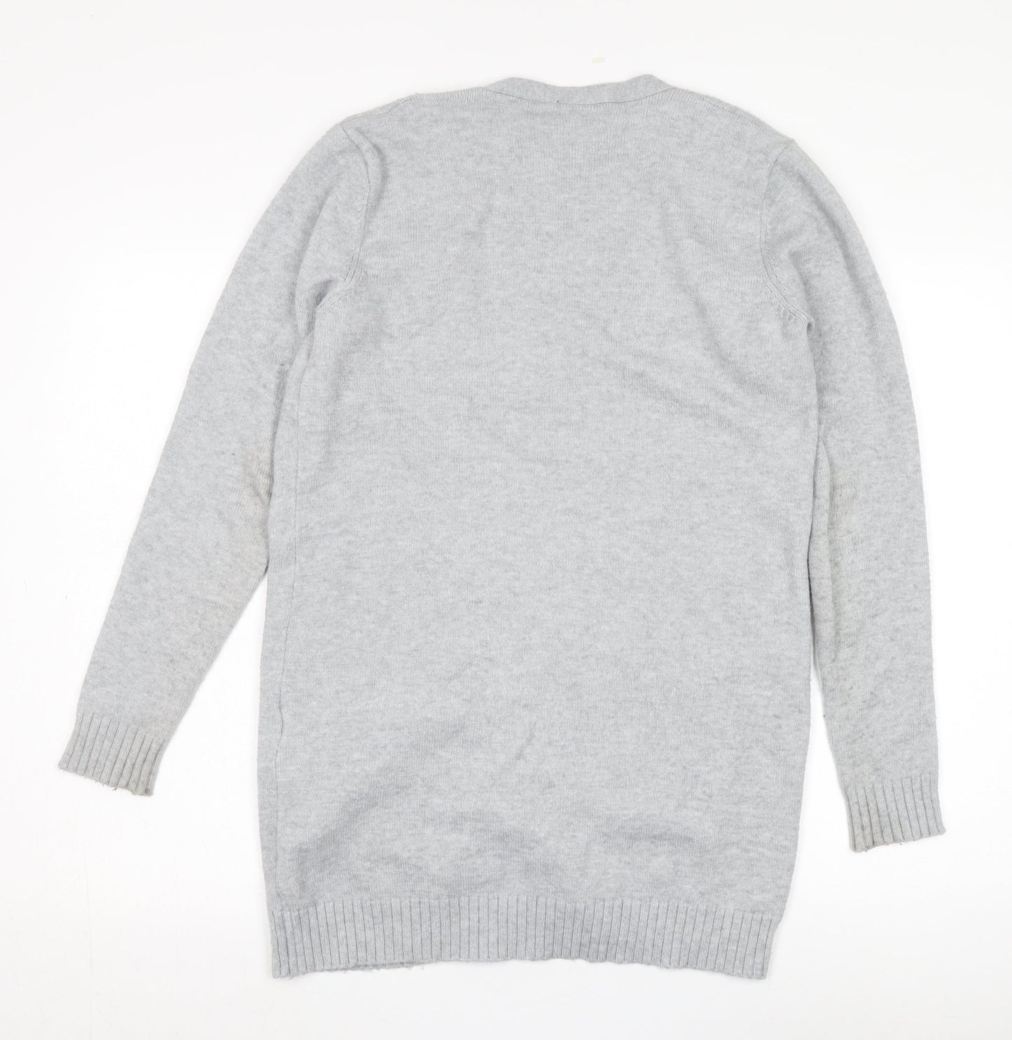 VILA Women's Grey Cardigan, Size S, Long Sleeve