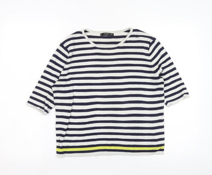 Mango Women's Striped Pullover Jumper, Size 12
