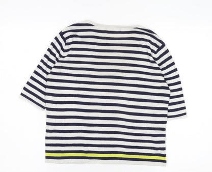 Mango Women's Striped Pullover Jumper, Size 12