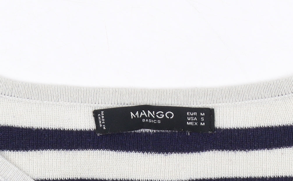 Mango Women's Striped Pullover Jumper, Size 12