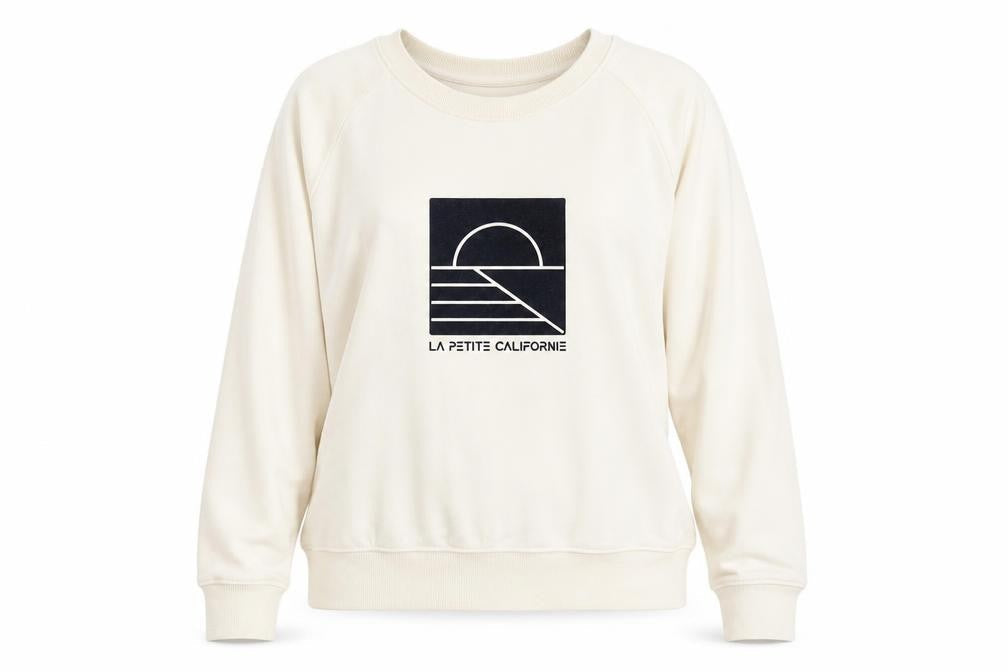 La Petite Californie Women's Ivory XS Sweatshirt Pullover
