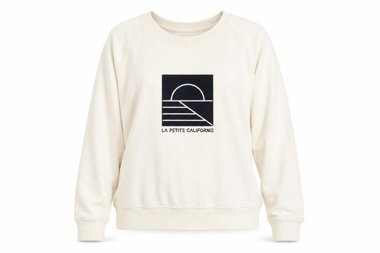 La Petite Californie Women's Ivory XS Sweatshirt Pullover