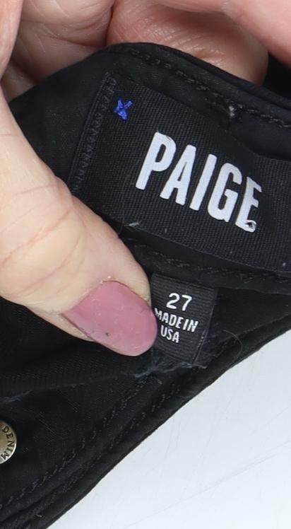 PAIGE Women's Black Straight Jeans Size 6