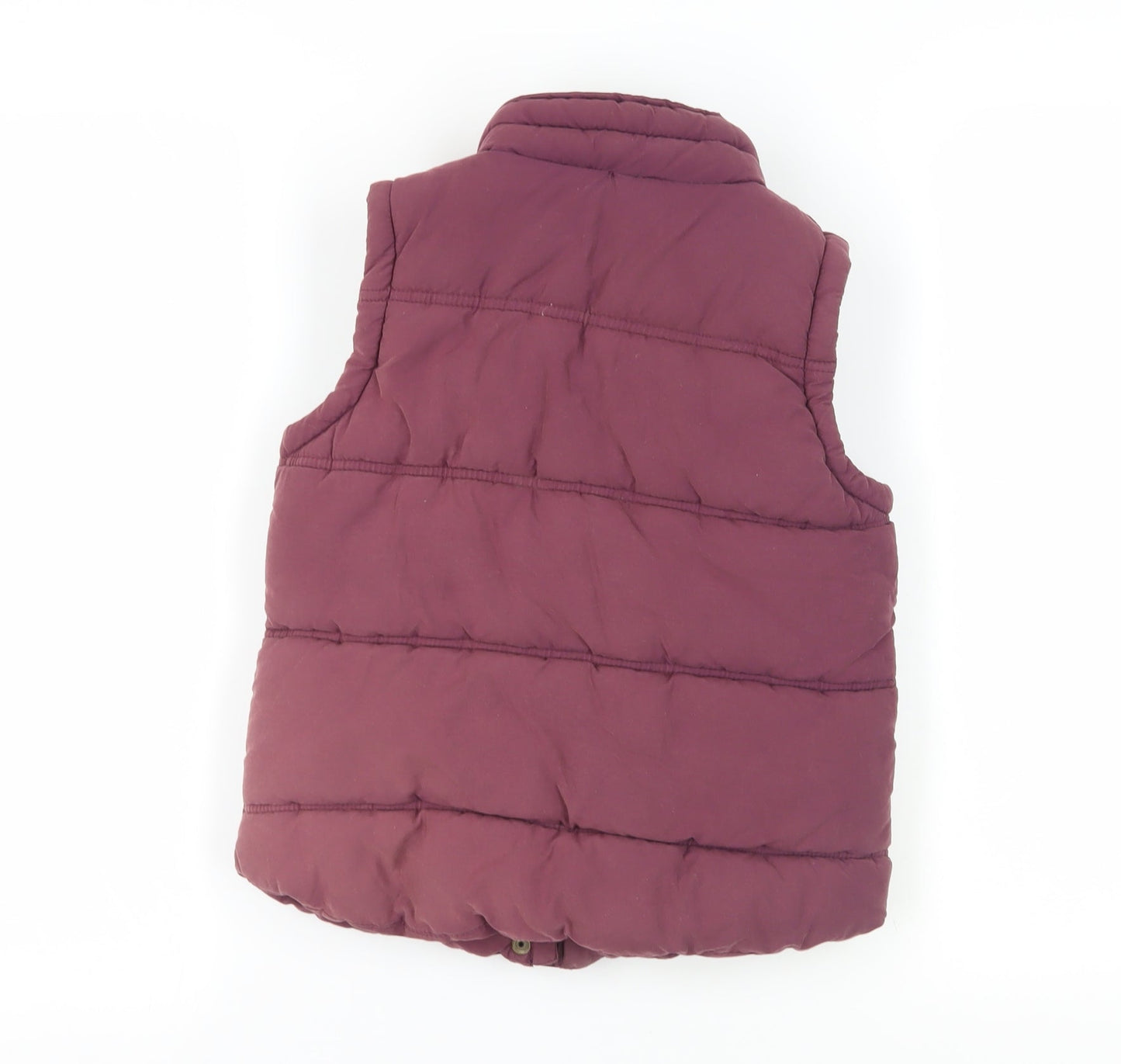 Next Girls Purple Puffer Jacket 9-10 Years Button Up