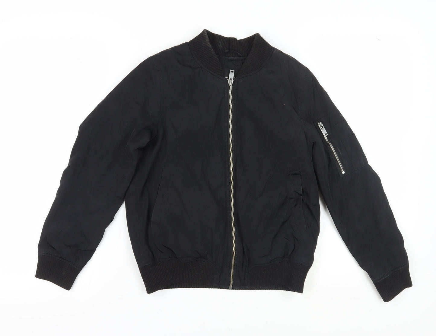 New Look Women's Black Bomber Jacket Size 6 Petite