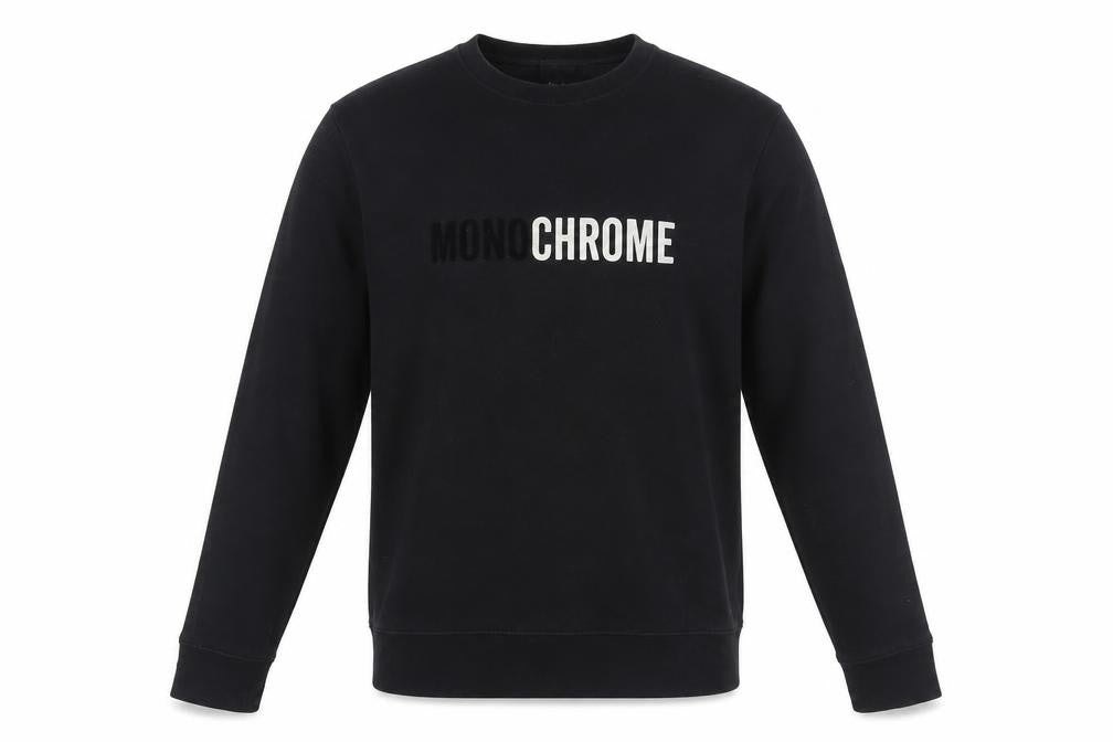 H&M Unisex Black Sweatshirt, S, Cotton Blend, Pullover