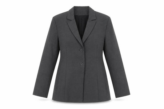 Kookai Women's Grey Single-Breasted Suit Jacket