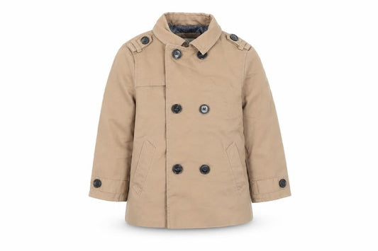 River Island Unisex Beige Duffle Coat 18-24 Months with Buttons
