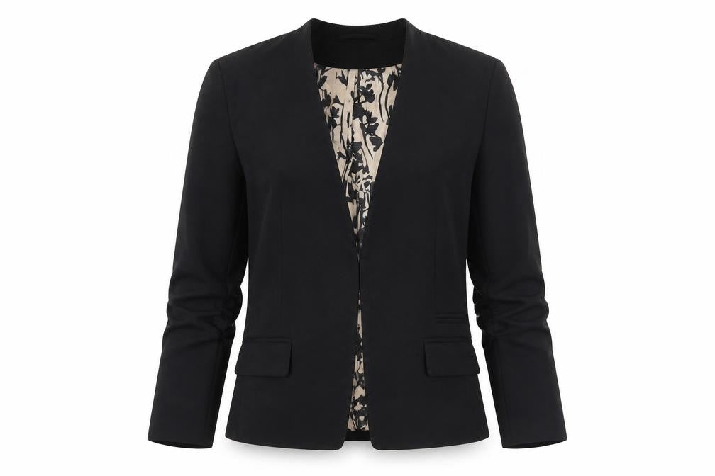H&M Women's Black Blazer, Size 6, Single Breasted