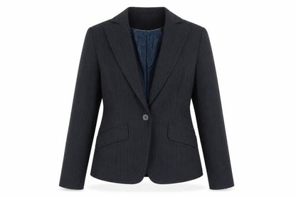 Next Women's Black Pinstripe Suit Jacket, Size 10