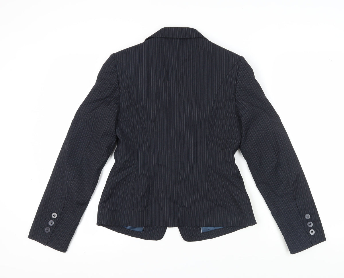 Next Women's Black Pinstripe Suit Jacket, Size 10