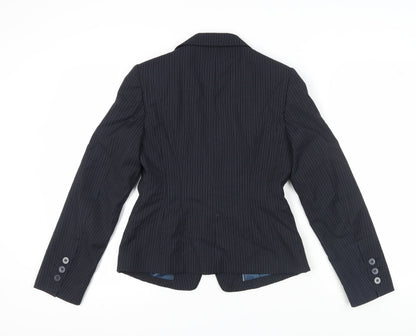 Next Women's Black Pinstripe Suit Jacket, Size 10