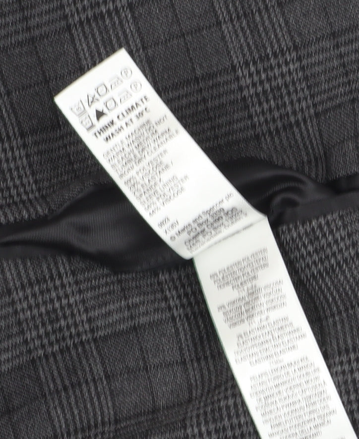 Marks and Spencer Men's Grey Checked Blazer 46L