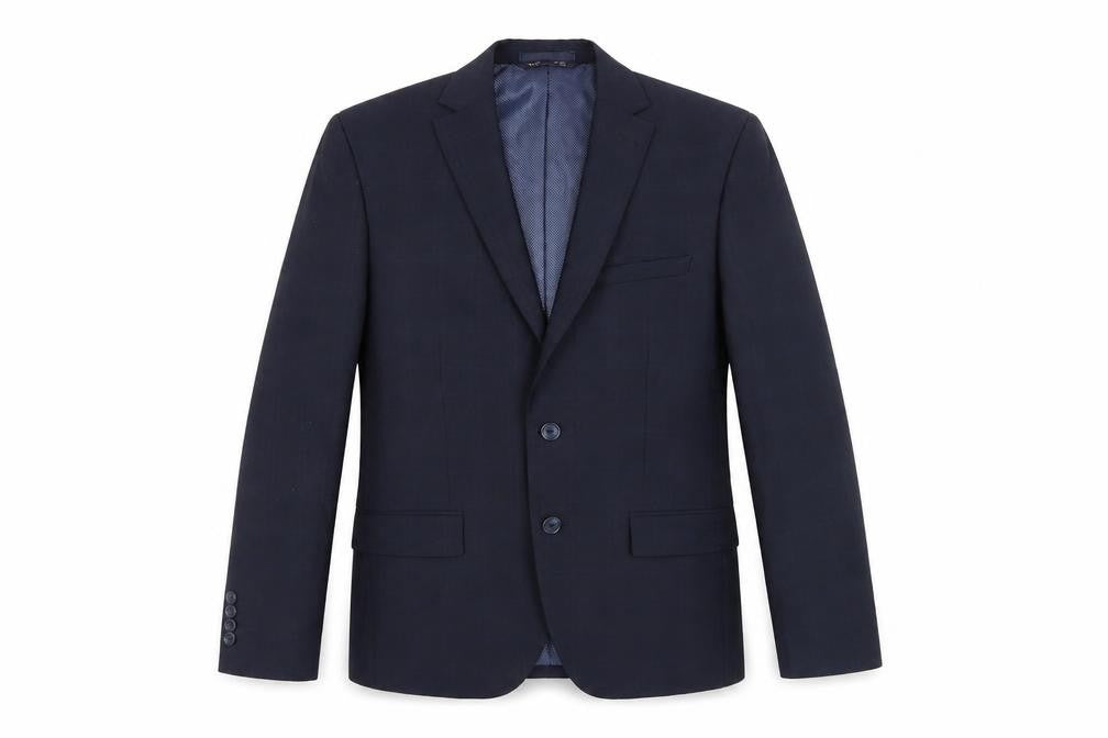 Marks & Spencer Men's Blue Check Blazer, Size 38S