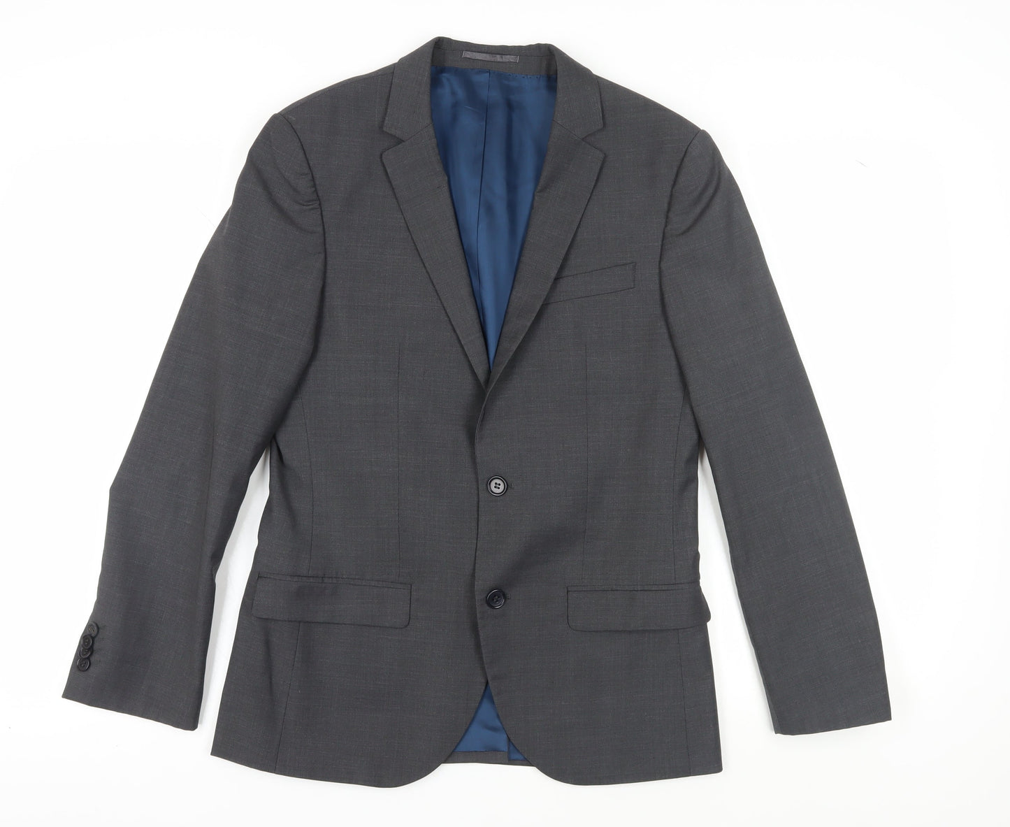 River Island Men’s Grey Blazer 38S Formal Short