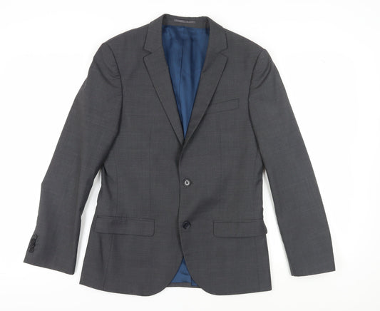 River Island Men’s Grey Blazer 38S Formal Short