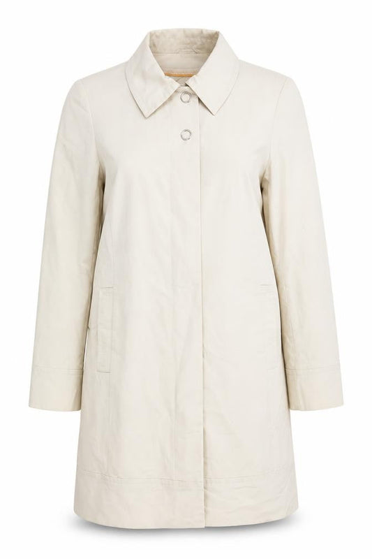 H&M Beige Overcoat Women Size 10 Casual Spring Trench