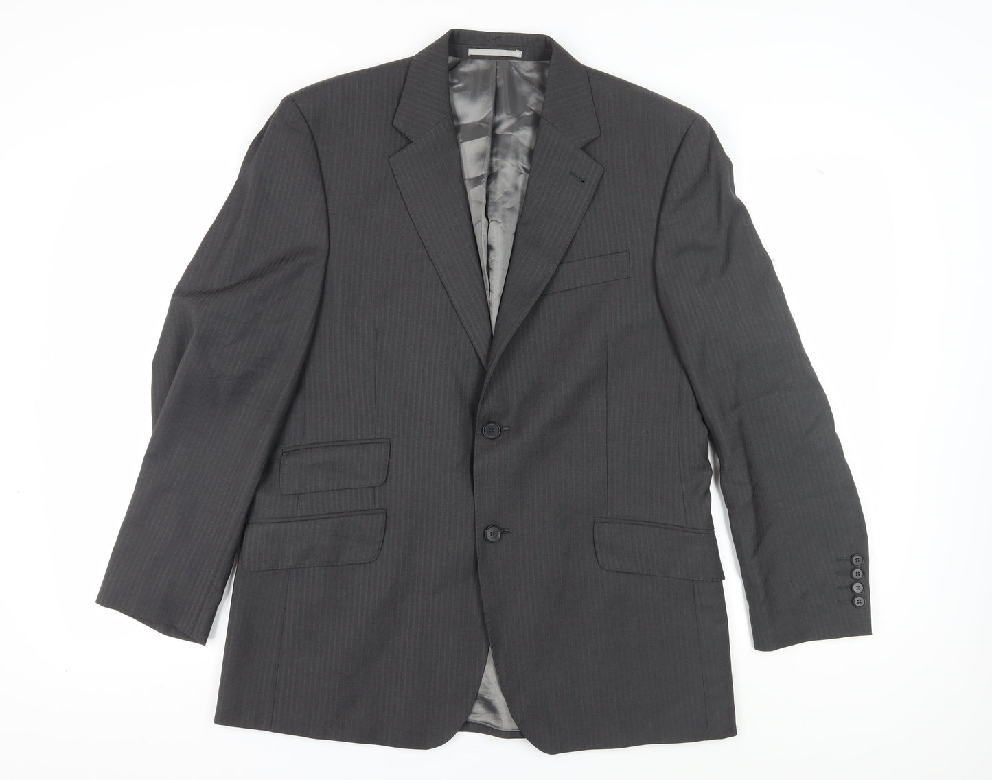 Next Men's Grey Wool Blazer 40S