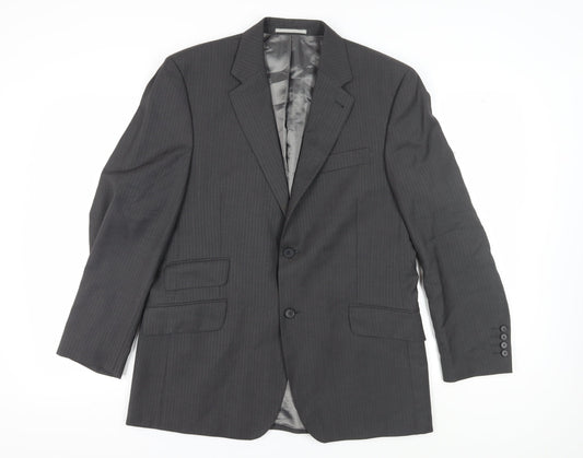 Next Men's Grey Wool Blazer 40S