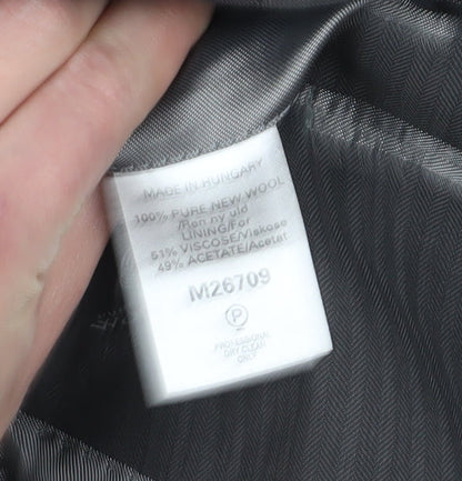 Next Men's Grey Wool Blazer 40S
