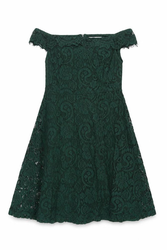 Dorothy Perkins Green A-Line Dress Size 12 Women