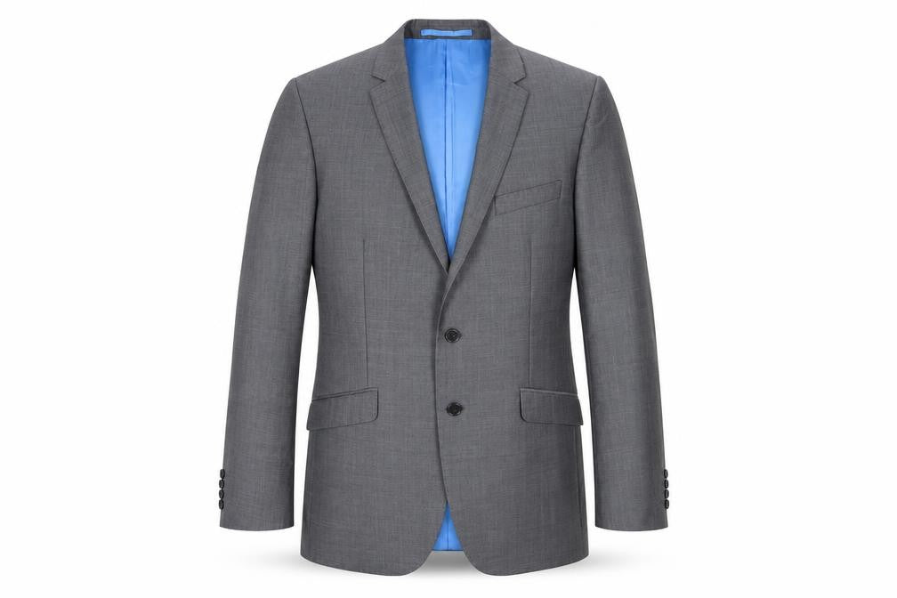 Marks & Spencer Grey Wool Suit Jacket, Men, 40L