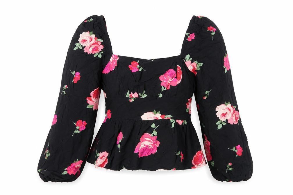 Miss Selfridge Women's Floral Tunic Blouse - Size 10