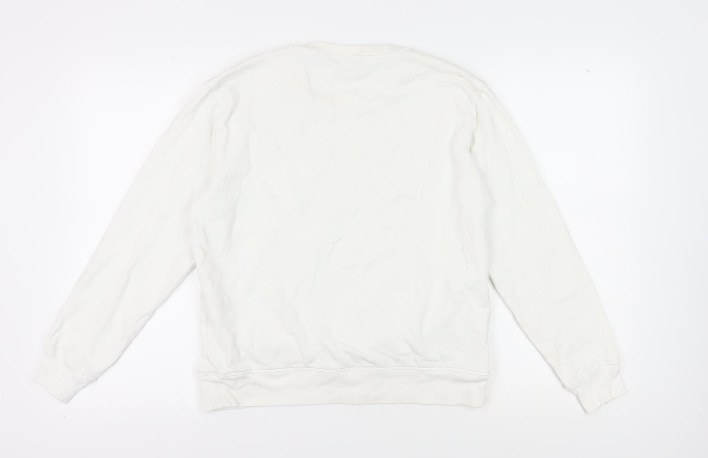 Marks and Spencer Women's Ivory Embroidered Cotton Sweatshirt UK 12