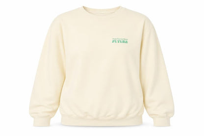 H&M Womens Beige Pullover Sweatshirt M Relaxed Fit