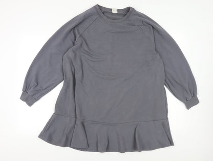 H&M Women's Grey Tunic Sweatshirt XL