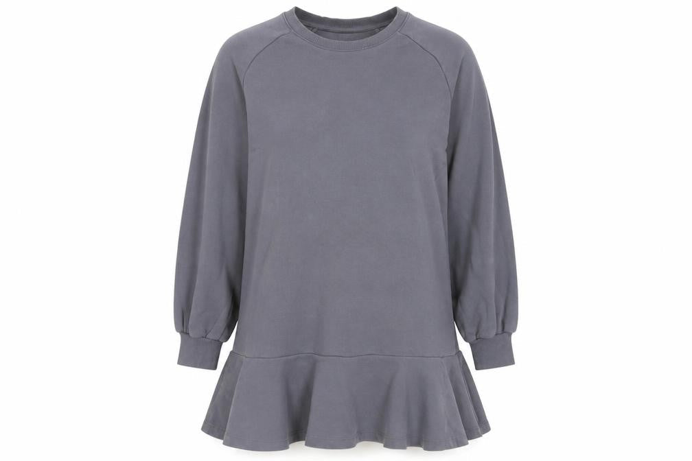 H&M Women's Grey Tunic Sweatshirt XL
