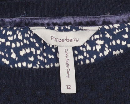 Pepperberry Women's Blue Pullover Jumper Size 12