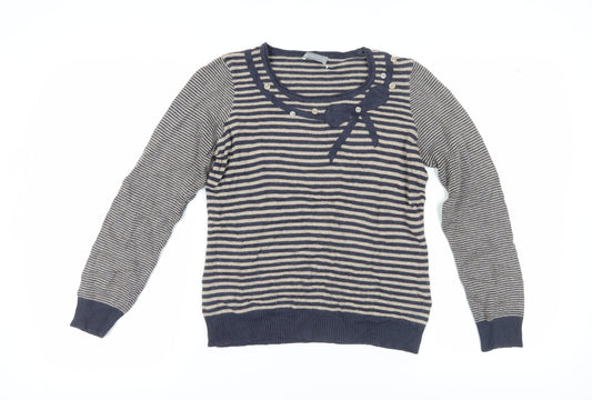 Per Una Women's Multicoloured Stripe Jumper Size 12
