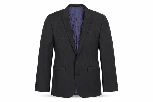 Next Men's Grey Blazer, 36S, Striped
