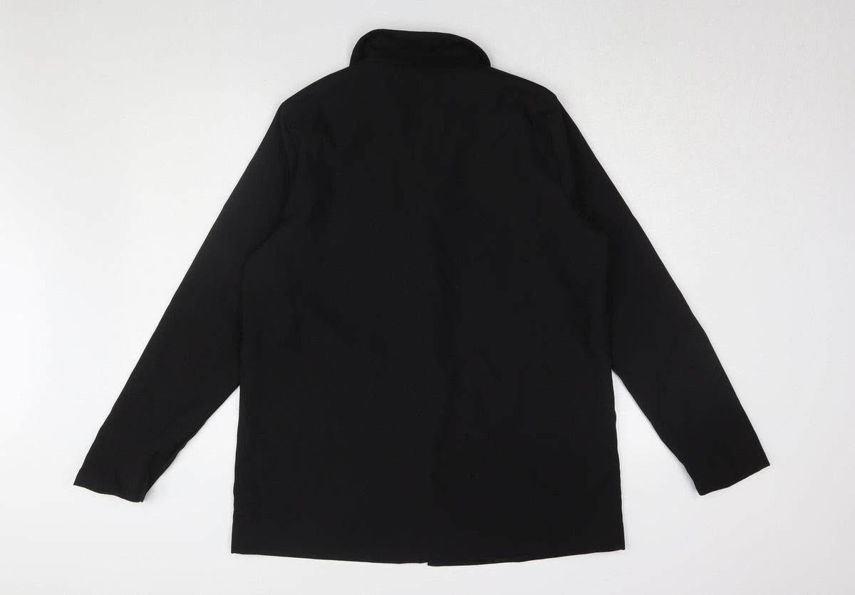 PRETTYLITTLETHING Women's Black Blazer UK 12 Notch Lapel