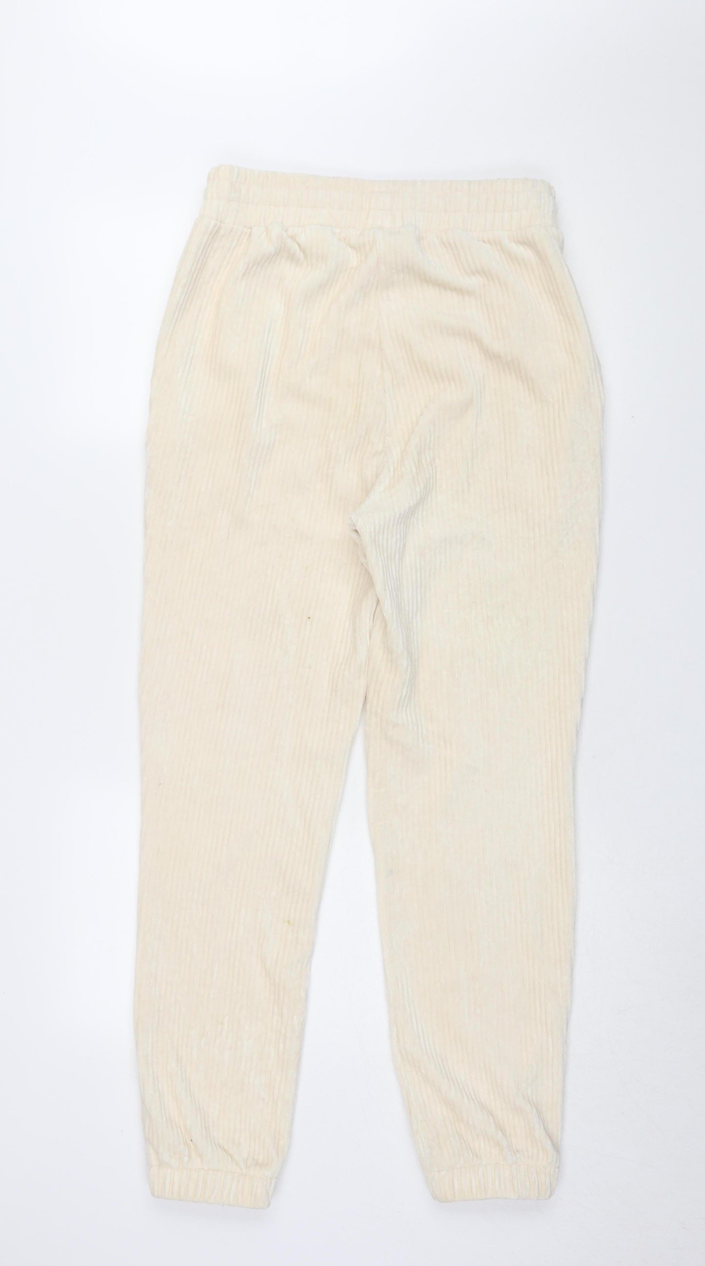 H&M Women's Beige Jogger Trousers, Size 12