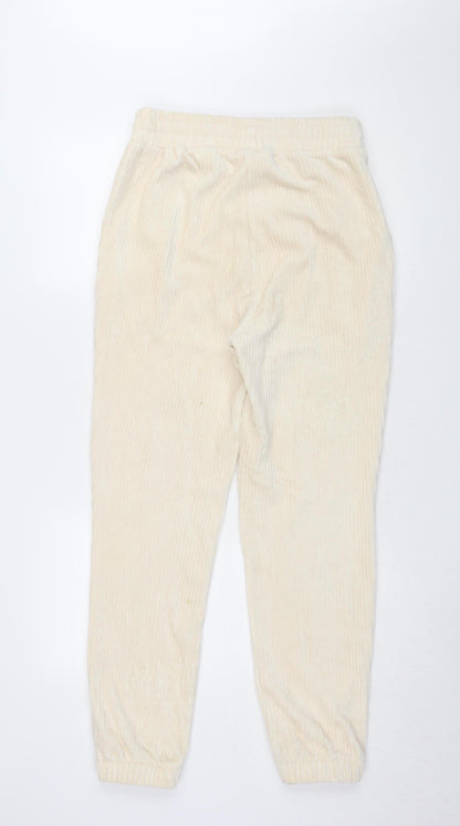 H&M Women's Beige Jogger Trousers, Size 12