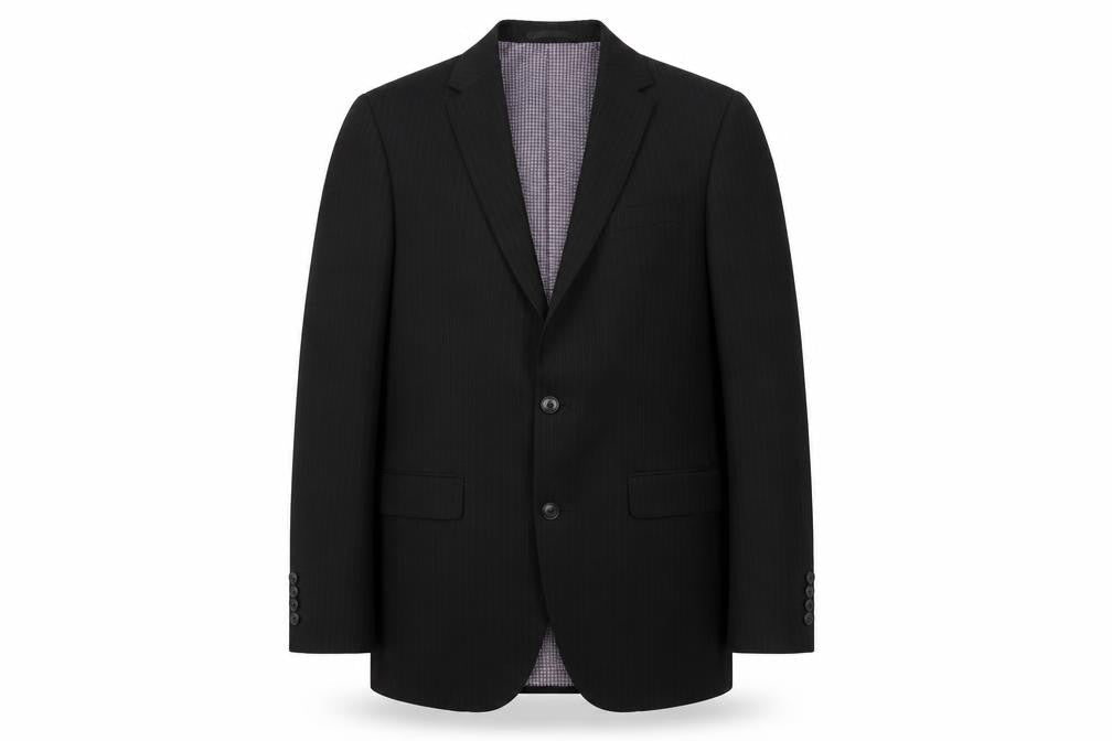 Taylor & Wright Men's Black Long Blazer 38L Formal