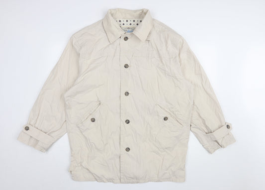 Next Men's Beige Rain Coat Jacket Size S