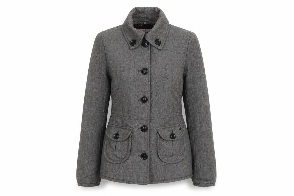 Mantaray Women's Grey Military Jacket Size 10